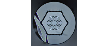 Figure 4. cross section of the spectrally filtering fiber fabricated for the shortwave neodymium effort.