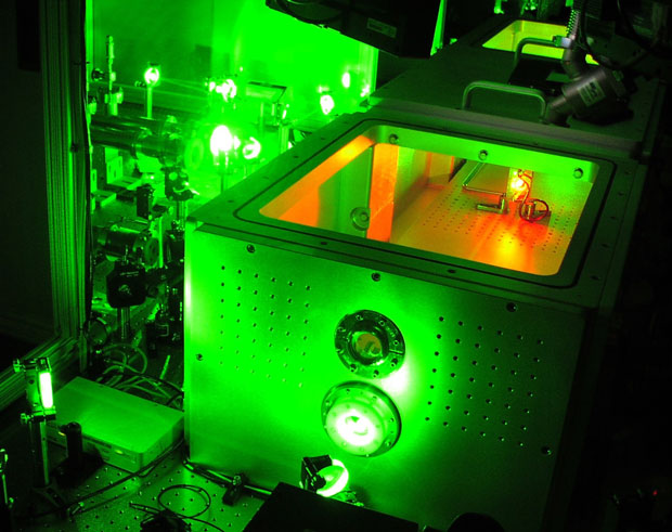 Laser diagnostics and experiments provide feedback which can be used to optimize an experimental outcome. however, the laser configuration in centimeter-scale-aperture systems (like the ti:sapphire short-pulse laser in livermore's high irradiance laser laboratory pictured here) needs to be validated as safe to operate in real time so that it does not induce damage to itself or the experiment. when the laser fires many times each second, this must be done in an automated and intelligent manner.