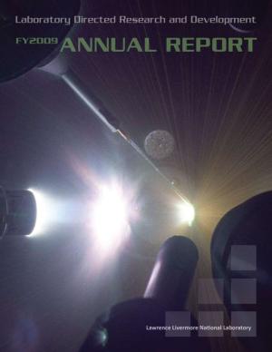 LDRD Annual Report Overview 2009, cover